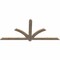 Ekena Millwork Redmond Smooth Timber Gable Bracket, Douglas Fir, 72"W x 33"H x 1 1/2"D x 3 1/2"F, 11/12 Pitch GBW072X33X0204RED00SDF - alternate 5